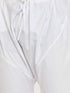 Vastramay Men's Aqua And White Cotton Blend Kurta Pyjama Set